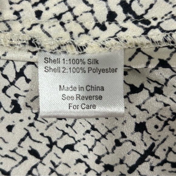 PARKER Black and White Sleeveless Flare Dress in Women’s Size Small - Picture 6 of 9